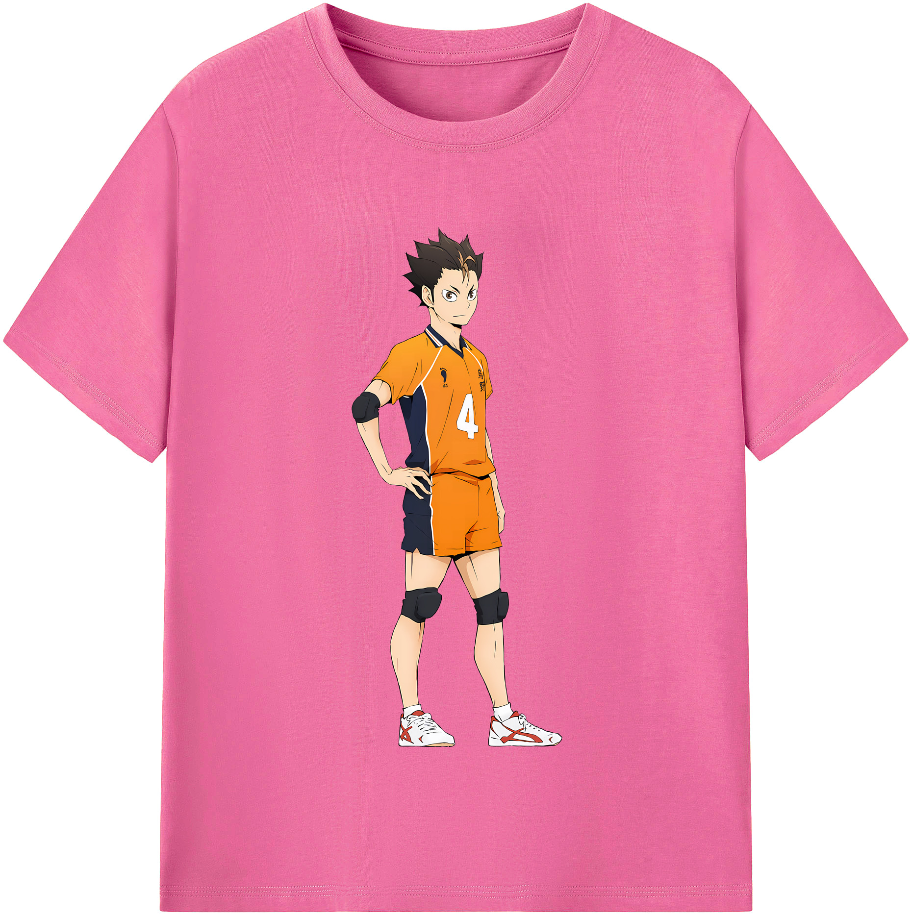（画像用） ハイキュー!! Haikyu!! レディースカジュアルプリントTシャツ（綿100％）